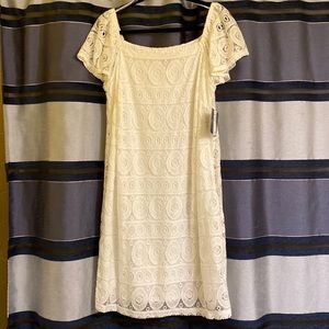 Roz&ali cream/off white lace dress